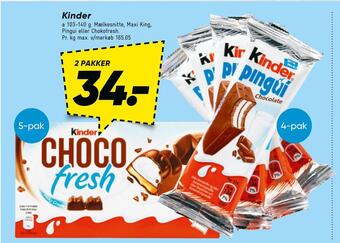 Bilka Kinder tilbud