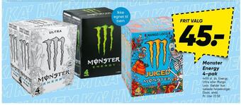 Bilka Monster energy 4-pak tilbud