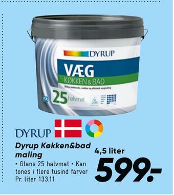 Bilka Dyrup køkken&bad maling tilbud