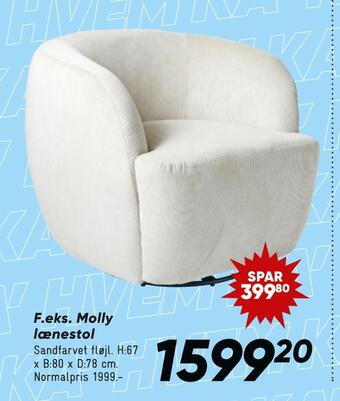 Bilka Molly lænestol tilbud