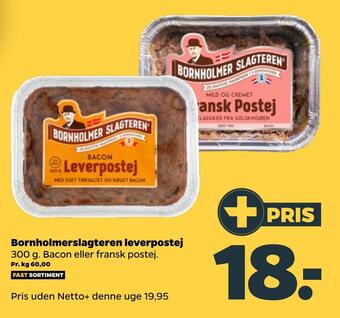 Netto Bornholmerslagteren leverpostej tilbud