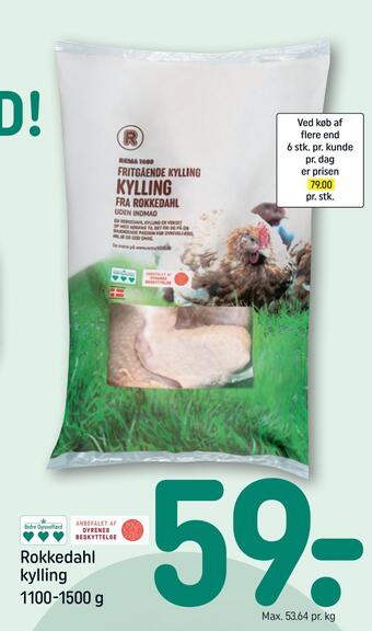 REMA 1000 Rokkedahl kylling tilbud