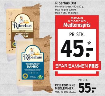 SPAR Riberhus ost tilbud