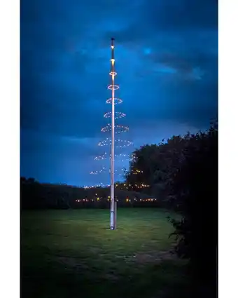 Nowel flagstangslyskæde netlys 7 + 2 m