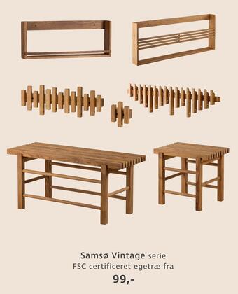 Sinnerup Samsø vintage serie fsc certificeret egetræ tilbud