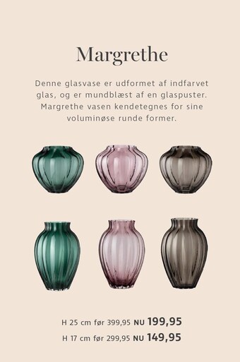 Sinnerup Margrethe vase tilbud