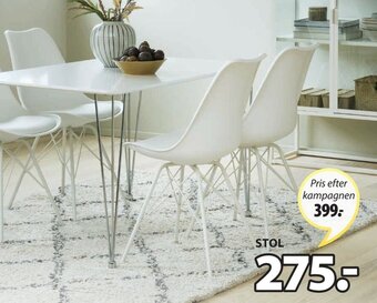 JYSK Bannerup Bord + Klarup Stol tilbud