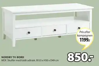 JYSK Nordby TV-Bord tilbud