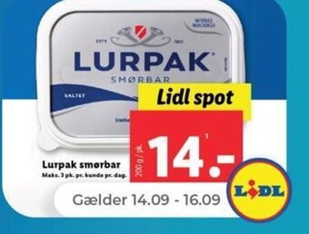 Lurpak smorbar