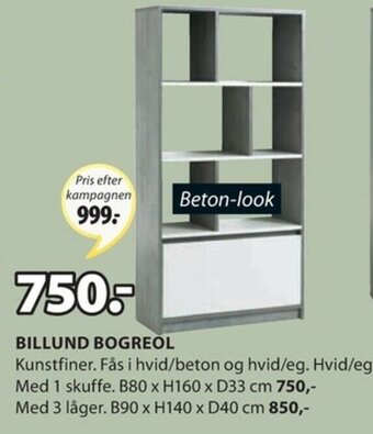 JYSK Billund Bogreol B80 x H160 x D33 tilbud