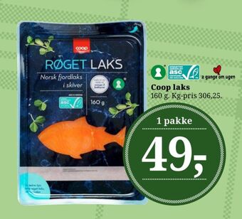 Coop laks i skiver