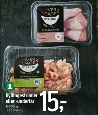 Føtex Hverdags kyllingestrimler tilbud