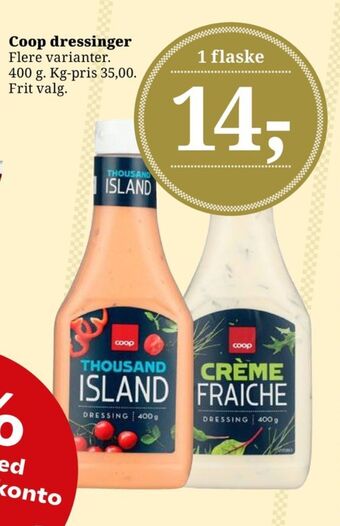 Dagli'Brugsen Coop dressing tilbud