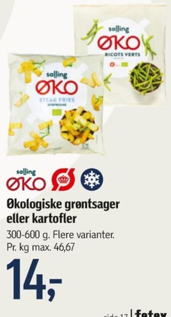 Føtex Salling øko stuvet spinat tilbud