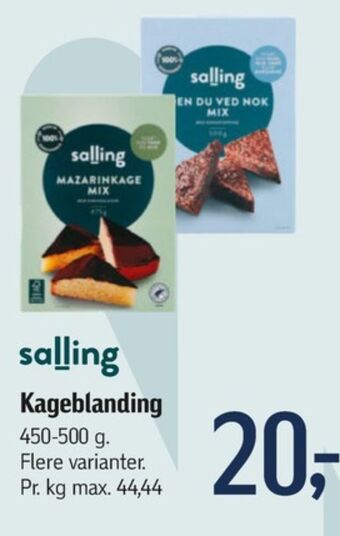 Føtex Salling mazarinkagemix tilbud