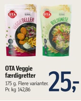 Føtex Ota veggiedeller tilbud