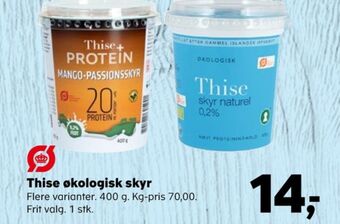 Kvickly Thise skyr mango-passion tilbud