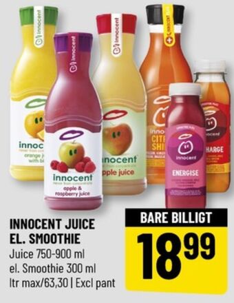 Løvbjerg Innocent appelsinjuice med frugtkød tilbud