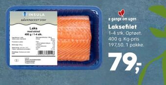 Kvickly Insula laksefilet tilbud