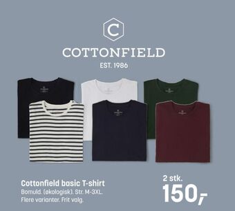 Kvickly Cottonfield t-shirt tilbud