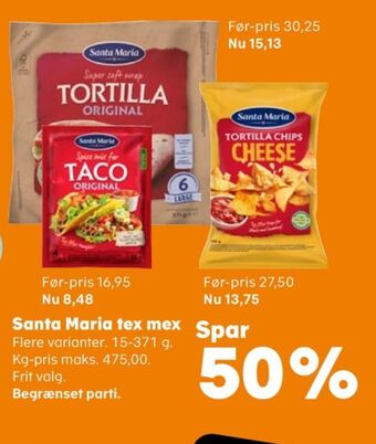 Kvickly Santa maria tortillawrap tilbud