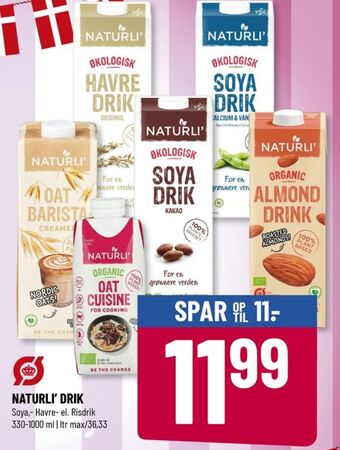 Løvbjerg Naturli' havredrik tilbud