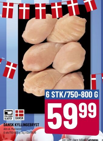 Løvbjerg Ukendt kyllingebrystfilet tilbud