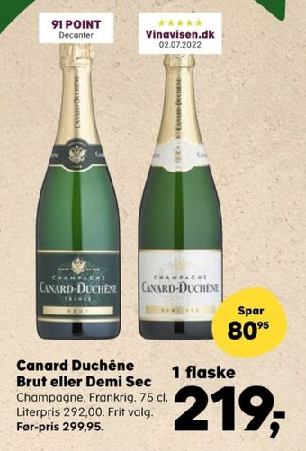 Kvickly Canard-duchene champagne tilbud