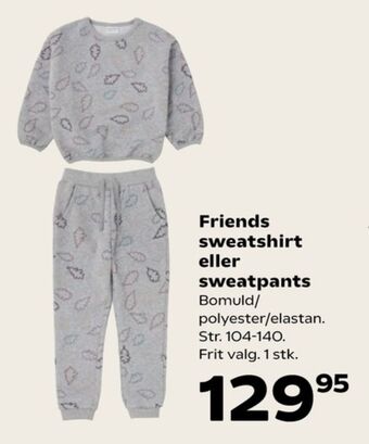 Kvickly Friends sweatshirt tilbud