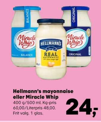 SuperBrugsen Hellmanns mayonnaise tilbud
