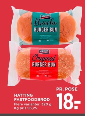 MENY Hatting burgerboller fuldkorn tilbud