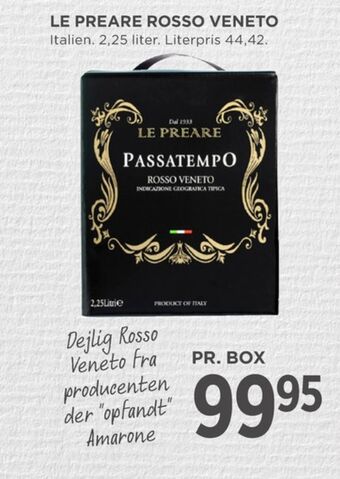 MENY Ukendt italiensk rødvin tilbud