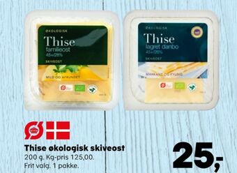 SuperBrugsen Thise skiveost familieost 45+/28% tilbud
