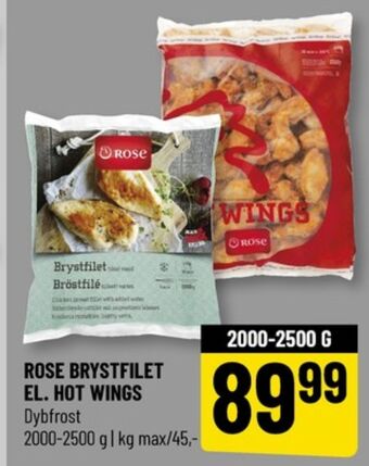Løvbjerg Rose hot wings tilbud