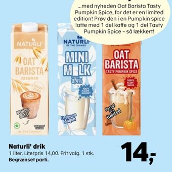 Oat barista creamer havredrik