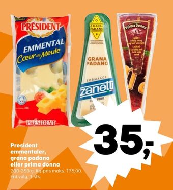 SuperBrugsen Président emmentaler tilbud