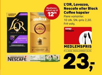 SuperBrugsen Espresso lungo profondo kaffekapsler tilbud