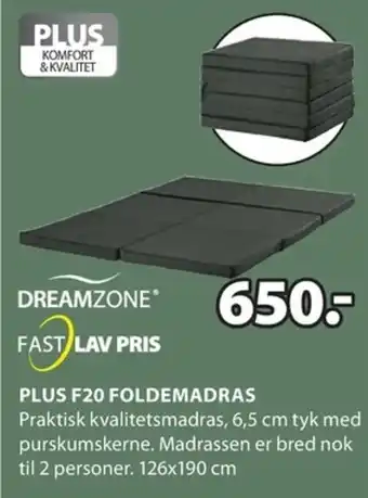 Plus F20 Foldemadras