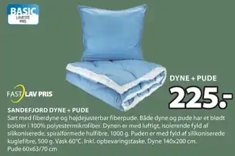 JYSK Sandefjord Dyne + Pude tilbud