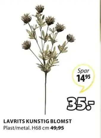 JYSK Lavrits Kunstig Blomst tilbud