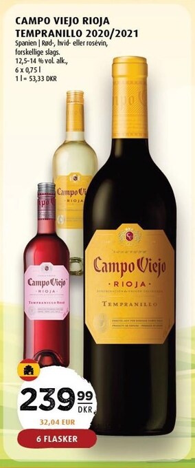 Scandinavian Park Campo viejo rioja tempranillo 2020/2021 tilbud