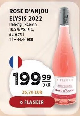 Rosé d'anjou elysis 2022