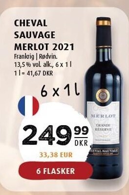 Cheval sauvage merlot 2021