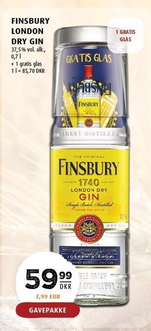 Scandinavian Park Finsbury london dry gin tilbud