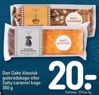 Dan cake klassisk gulerodskage eller salty caramel kage