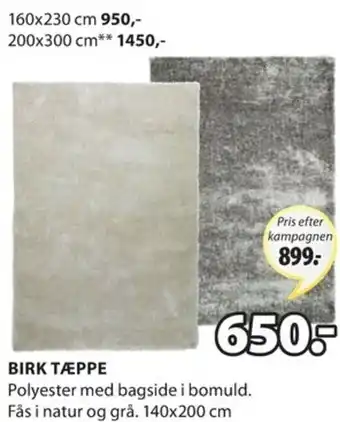 JYSK Birk Tæppe 140X200 cm tilbud