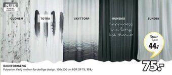 JYSK Badeforhæng tilbud