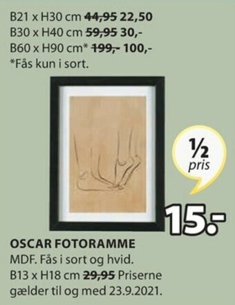 JYSK Oscar Fotoramme tilbud