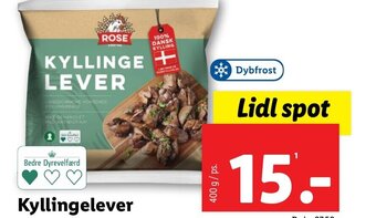 Lidl Kyllingelever tilbud