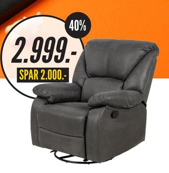 My Home Previa recliner stol tilbud
